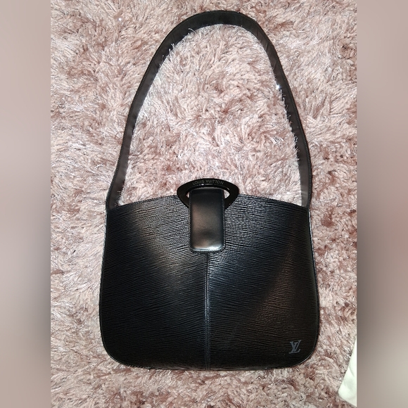 Louis Vuitton Handbags - Louis Vuitton Black Epi Leather Shoulder Bag